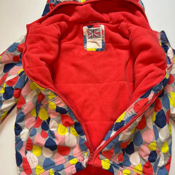 Mini Boden Girls' Raindrop Print Jacket - Size 11-12Y - Picture 6 of 7